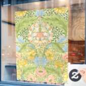 Autocollant Pour Fenêtre Willam Morris Myrtle Garden Floral Classic (Fenêtre de café)