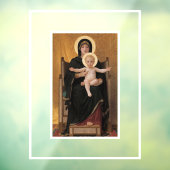 Autocollant Pour Fenêtre William Bouguereau Vierge et Enfant (Feuille 3)