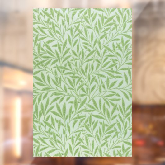 Autocollant Pour Fenêtre William Morris Willow Flower Classic Green (Feuille 2)