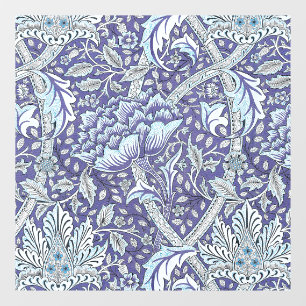 Autocollant Pour Fenêtre William Morris Windrush motif floral bleu