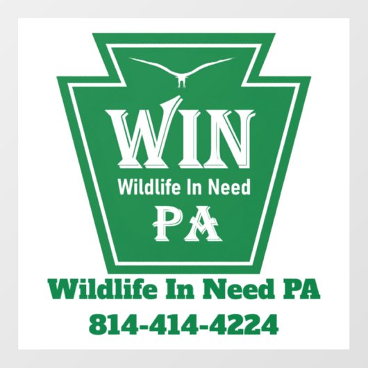 Autocollant Pour Fenêtre WIN Logo Window Cling-White background (Feuille)