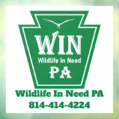 Autocollant Pour Fenêtre WIN Logo Window Cling-White background (Feuille 3)