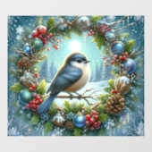 Autocollant Pour Fenêtre Winter Bird Window Cling (Feuille)