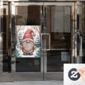 Autocollant Pour Fenêtre Winter Gnome Window Cling (Porte de bureau)