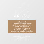 Autocollant Pour Fenêtre Woman Man Sculpting Massage Body Contouring (Feuille)