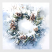 Autocollant Pour Fenêtre Wreath (Feuille)