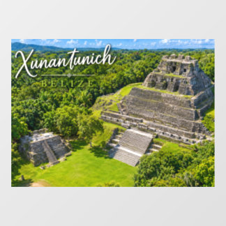 Autocollant Pour Fenêtre Xunantunich Belize site archéologique maya