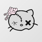 Autocollant Pour Fenêtre Zombie Kitty (Feuille)