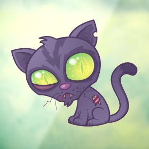 Autocollant Pour Fenêtre Zombie Kitty