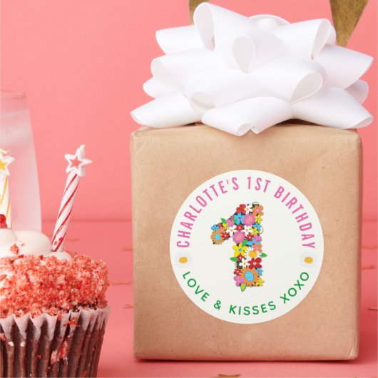 Autocollant pour fête d'anniversaire d'une fille a (Fête)