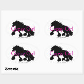 Autocollant pour fille tzigane (Feuille)