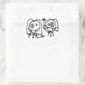 Autocollant pour filles Twitarded (Sac)