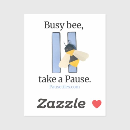 Autocollant pour icône de l'application "Busy Bee" (Feuille)