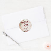 Autocollant pour invitation de mariage Fleurs élég (Enveloppe)