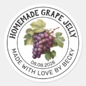 Autocollant pour la mise en conserve de gelée de r (Devant)