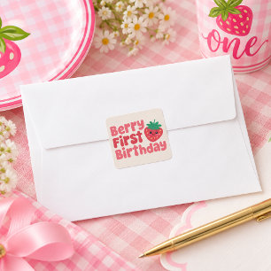 Autocollant pour le premier anniversaire aux fruit