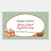 Autocollant pour légumes en pot de conservation po (Devant)