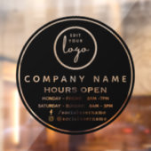 Autocollant pour les heures d'ouverture personnali (Feuille 2)