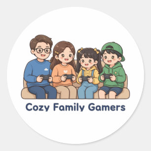 Autocollant pour les joueurs de la famille cosy -