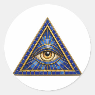 Autocollant pour les yeux en mosaïque de cobalt