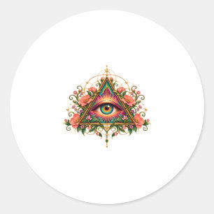 Autocollant pour les yeux en mosaïque florale