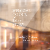 Autocollant pour miroir de mariage – Bienvenue dan (Feuille 2)