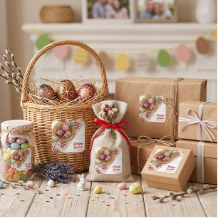 Autocollant pour œuf de Pâques personnalisé avec l