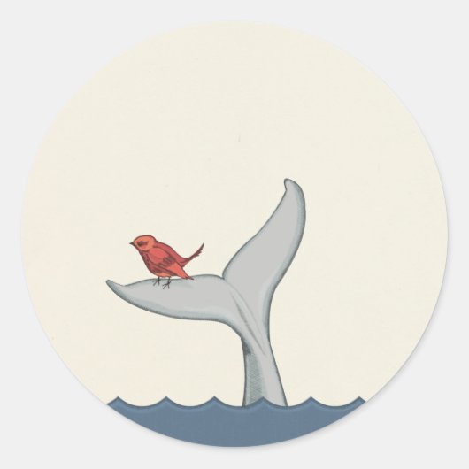 Autocollant pour oiseaux et baleines (Devant)