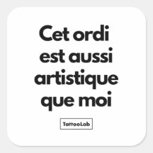 autocollant pour ordi personnalisé