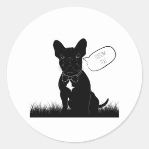 Autocollant pour ordinateur portable Bulldog franç