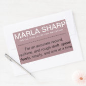 Autocollant pour ordinateur portable (petit). (Enveloppe)