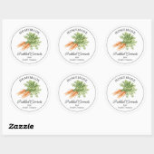 Autocollant pour pot de carottes marinées maison (Feuille)