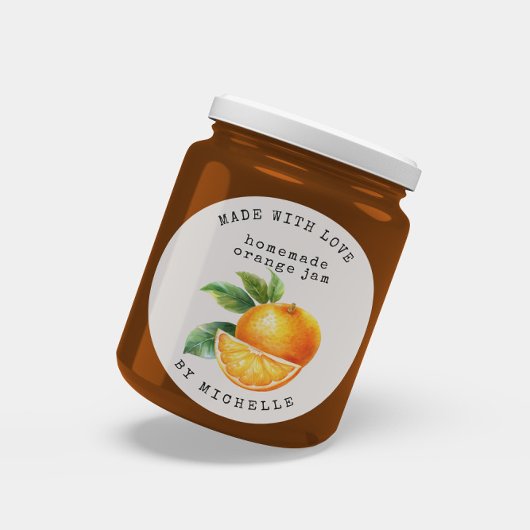 Autocollant pour pot de confiture à l'aquarelle or