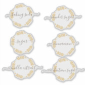 Autocollant pour pot de rangement de garde-manger  (Devant)