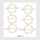 Autocollant pour pot de rangement de garde-manger  (Feuille)