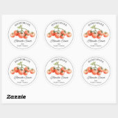 Autocollant pour pot de sauce tomate maison (Feuille)