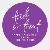 autocollant pour sac de friandises d'Halloween (Devant)
