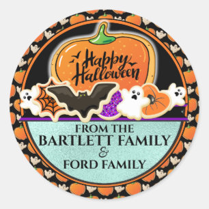 Autocollant pour sac de friandises d'Halloween