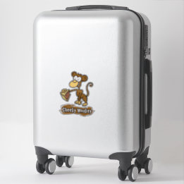Autocollant pour valise Conception Singe Cheeky