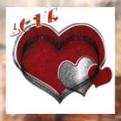 Autocollant pour vitres Cœur d'affaires (Feuille 2)