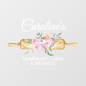 Autocollant pour vitrine de boulangerie (Feuille)