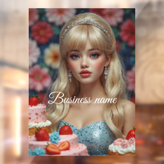 Autocollant pour vitrine de confiserie (Feuille 2)