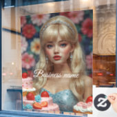 Autocollant pour vitrine de confiserie (Fenêtre de café)