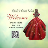 Autocollant pour vitrine de salon de luxe glamour  (Feuille 3)