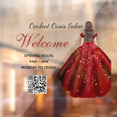 Autocollant pour vitrine de salon de luxe glamour  (Feuille 2)