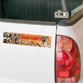 autocollant pour voiture malinois (Sur camion)