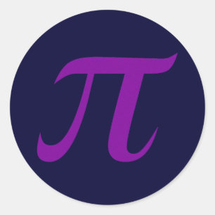 Autocollant pourpre de pi