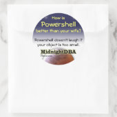 autocollant "Powershell ne rit pas" (Sac)