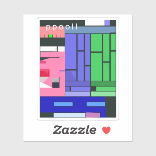 autocollant ppooll / flop@ (Feuille)