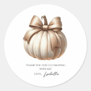 Autocollant premier anniversaire Little Pumpkin –